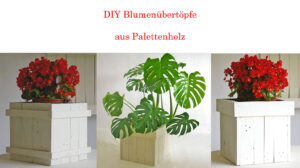Diy Idee Blumentöpfe aus Palettenholz