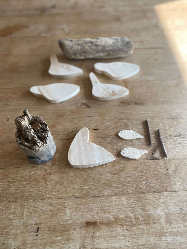 Bauteile für die Möwen