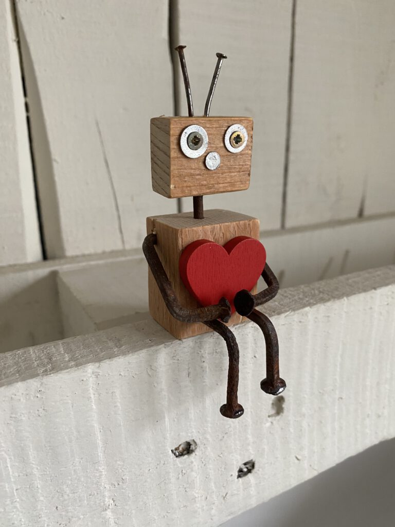 Kantensitzer mit Herz