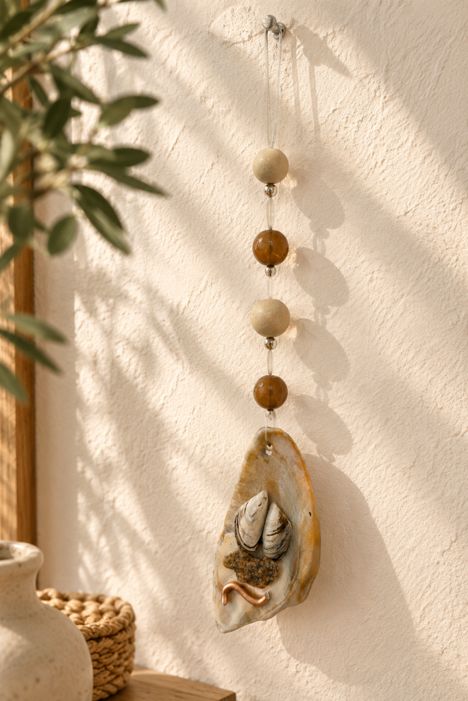 Fensterhänger mit kleinem Segelboot